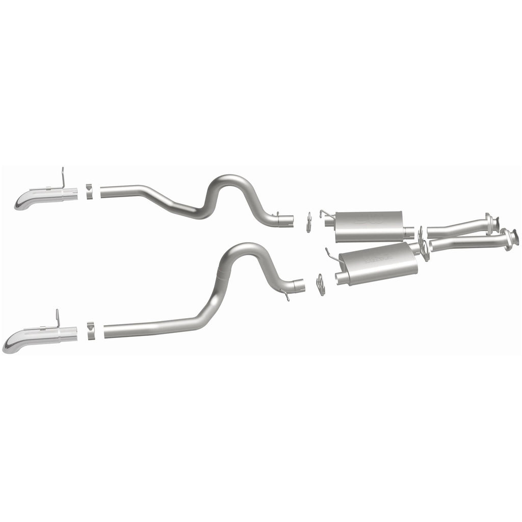 MagnaFlow Exhaust Products 15632 Street Series Polished Cat-Back System for Select Ford Mustang