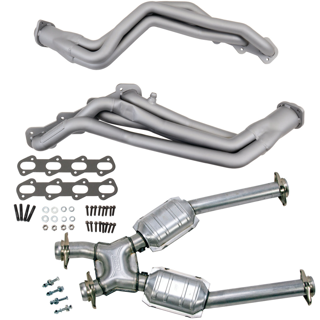 BBK Performance Parts 15332 99-04 MUSTANG COBRA 1-5/8 LONG TUBE HEADERS PLUS MID PIPE (TITANIUM CERAMIC) for Select Ford Mustang