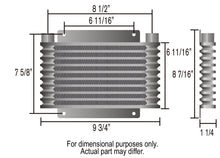 Load image into Gallery viewer, Derale 15405 13 Row Plate &amp; Fin Engine Oil Cooler Kit with Sandwich Adapter for Select Acura CL, Acura ILX, Acura MDX, Acura RDX, Acura RL, Acura RLX, Acura SLX, Acura TL, Acura TLX, Acura TSX, Acura Vigor, Acura ZDX, Alfa Romeo 164, Alfa Romeo Milano,