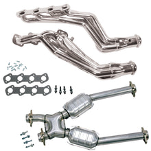 Load image into Gallery viewer, BBK Performance Parts 15413 96-04 MUSTANG GT 1-5/8 LONG TUBE HEADERS PLUS MID PIPE (TITANIUM CERAMIC) for Select Ford Mustang