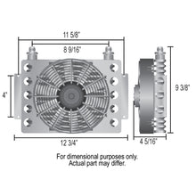Load image into Gallery viewer, Derale 15450 15 Row Atomic Cool Plate &amp; Fin Remote Engine Oil Cooler Kit, -8AN