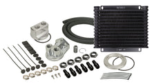 Load image into Gallery viewer, Derale 15451 13 Row Plate &amp; Fin Engine Oil Cooler Kit with Spin On Adapter for Select Acura CL, Acura ILX, Acura MDX, Acura RDX, Acura RL, Acura RLX, Acura SLX, Acura TL, Acura TLX, Acura TSX, Acura Vigor, Acura ZDX, Alfa Romeo 164, Alfa Romeo Milano,