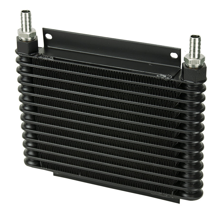 Derale 15452 13 Row Atomic-Cool Plate & Fin Replacement Oil Cooler, 1/2" Hose Barb for Select Acura CL, Acura ILX, Acura MDX, Acura RDX, Acura RL, Acura RLX, Acura SLX, Acura TL, Acura TLX, Acura TSX, Acura Vigor, Acura ZDX, Alfa Romeo 159, Alfa Romeo