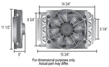 Load image into Gallery viewer, Derale 15500 16 Pass Electra-Cool Remote Engine Oil Cooler Kit, -8AN Inlets