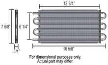 Load image into Gallery viewer, Derale 15502 6 Pass Series 7000 Alum/Copper Universal Engine Oil Cooler Kit Sandwich Adapter for Select Acura CL, Acura CSX, Acura EL, Acura ILX, Acura Integra, Acura RSX, Alfa Romeo Spider, American Motors Concord, American Motors Gremlin, American