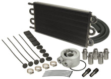 Load image into Gallery viewer, Derale 15502 6 Pass Series 7000 Alum/Copper Universal Engine Oil Cooler Kit Sandwich Adapter for Select Acura CL, Acura CSX, Acura EL, Acura ILX, Acura Integra, Acura RSX, Alfa Romeo Spider, American Motors Concord, American Motors Gremlin, American