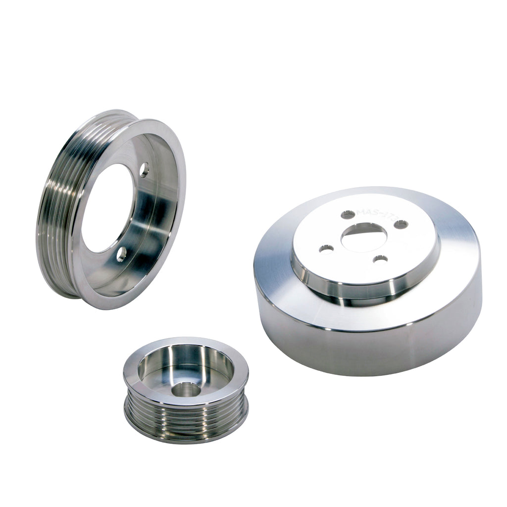 BBK Performance Parts 1554 1994-1995 MUSTANG 5.0 3 PC UNDER DRIVE PULLEY KIT (ALUMINUM). for Select Ford Mustang