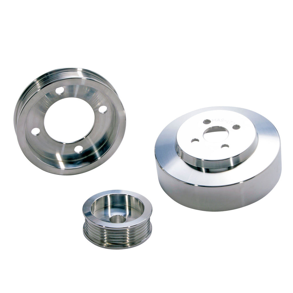 BBK Performance Parts 1554 1994-1995 MUSTANG 5.0 3 PC UNDER DRIVE PULLEY KIT (ALUMINUM). for Select Ford Mustang