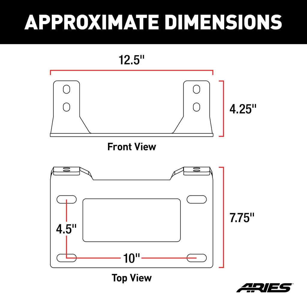 ARIES 15600FB Winch Fairlead Mount