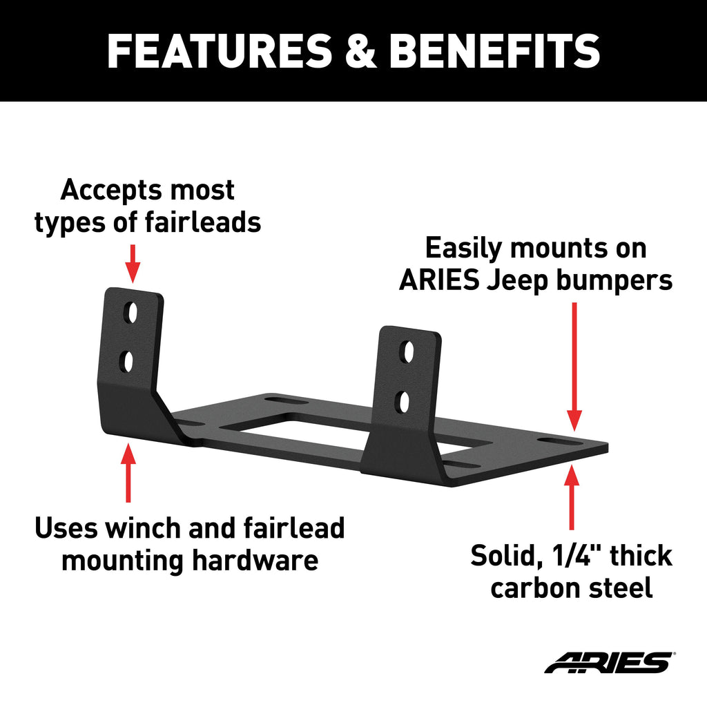 ARIES 15600FB Winch Fairlead Mount