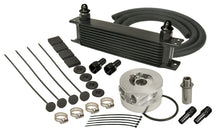 Load image into Gallery viewer, Derale 15603 10 Row Series 10000 Stack Plate GM V8 Engine Oil Cooler Kit, Sandwich Adapter