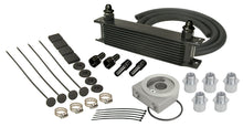 Load image into Gallery viewer, Derale 15604 10 Row Series 10000 Stack Plate Univ Engine Oil Cooler Kit Low Profile Adapter
