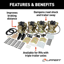 Load image into Gallery viewer, CURT 1565401 Lippert Center Point® Air-Ride RV Suspension System - Triple Axle Configuration