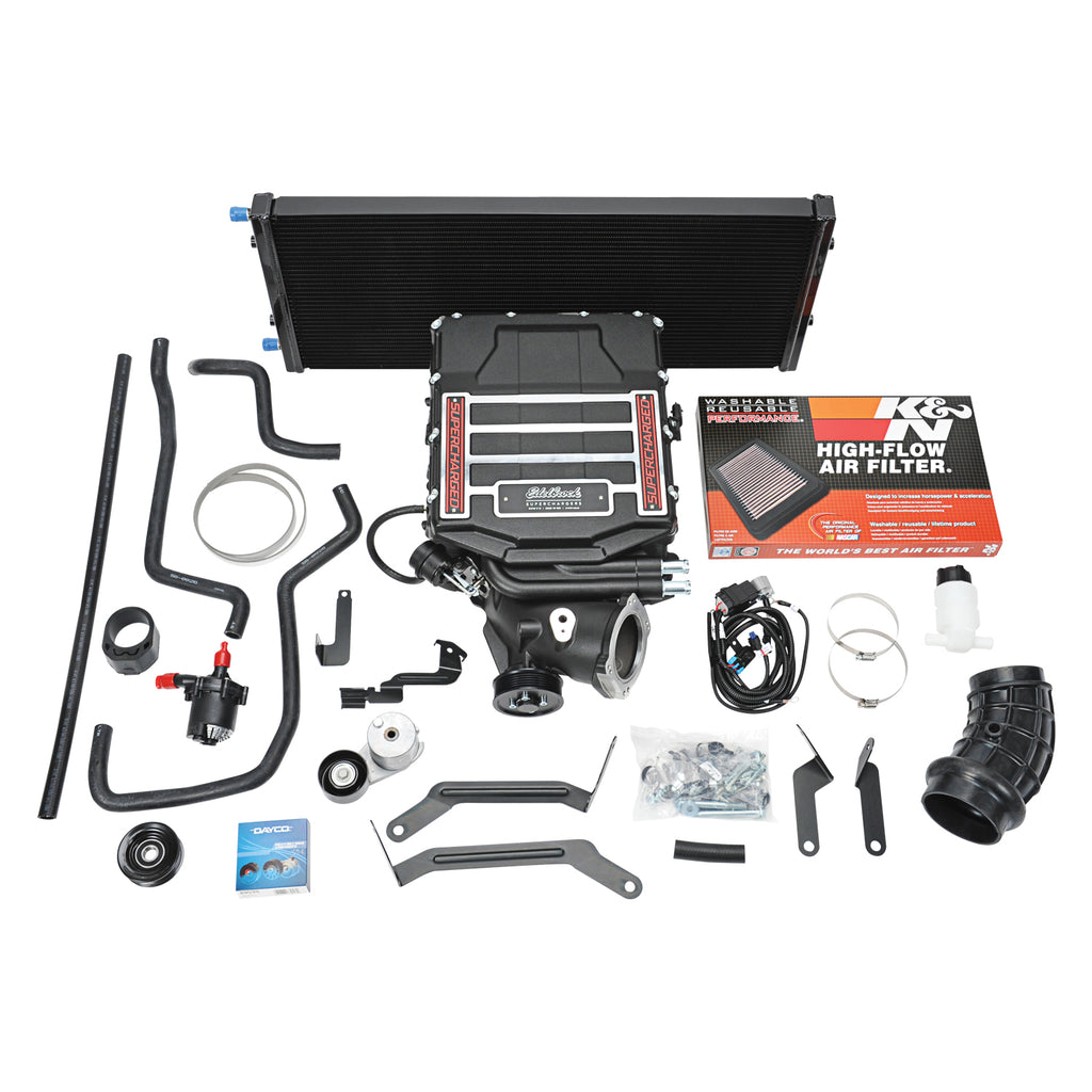 Edelbrock 156650 Supercharger 156650 For 2019-2021 Chevy GMC Truck Non-SUV Gen 6 5.3L No Tune for Select Chevrolet Silverado 1500, Chevrolet Silverado LD, GMC Sierra, GMC Sierra 1500, GMC Sierra Limited
