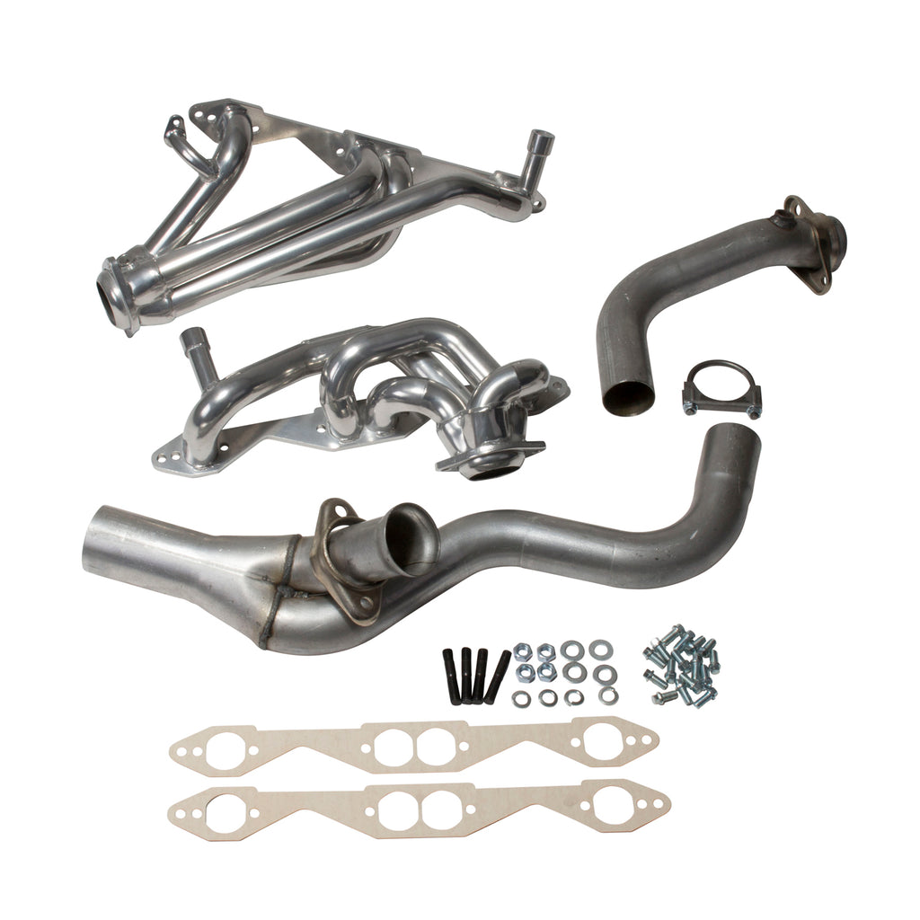 BBK Performance Parts 15670 1994-1995 GM LT-1 SINGLE CAT 1-5/8 SHORTY HEADERS (POLISHED SILVER CERAMIC) for Select Chevrolet Camaro, Pontiac Firebird