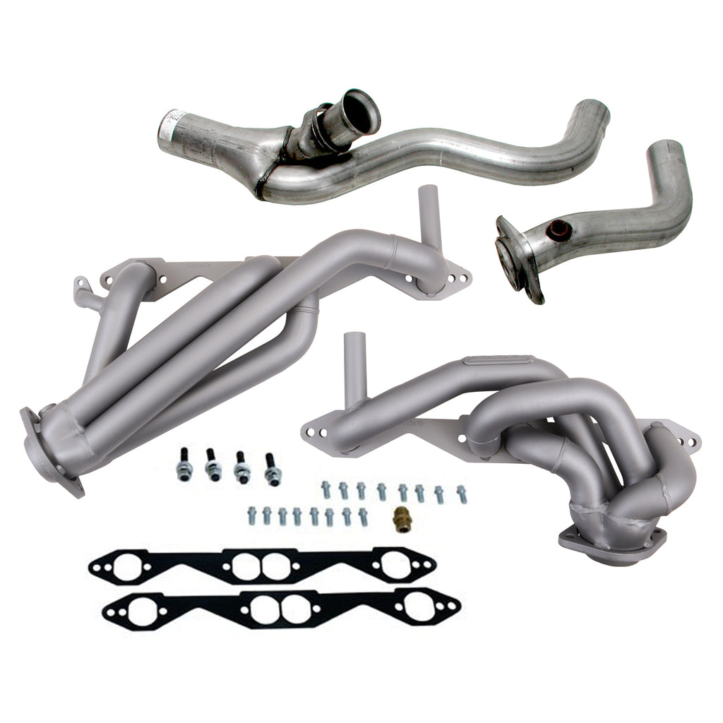 BBK Performance Parts 1567 1994-1995 GM LT-1 SINGLE CAT 1-5/8 SHORTY EXHAUST HEADERS (TITANIUM CERAMIC) for Select Chevrolet Camaro, Pontiac Firebird