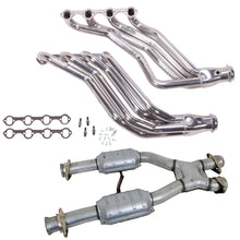 Load image into Gallery viewer, BBK Performance Parts 15693 86-93 MUSTANG 1-3/4 LONG TUBE 351 SWAP HEADERS PLUS MID PIPE (SILVER CERAMIC) for Select Ford Mustang