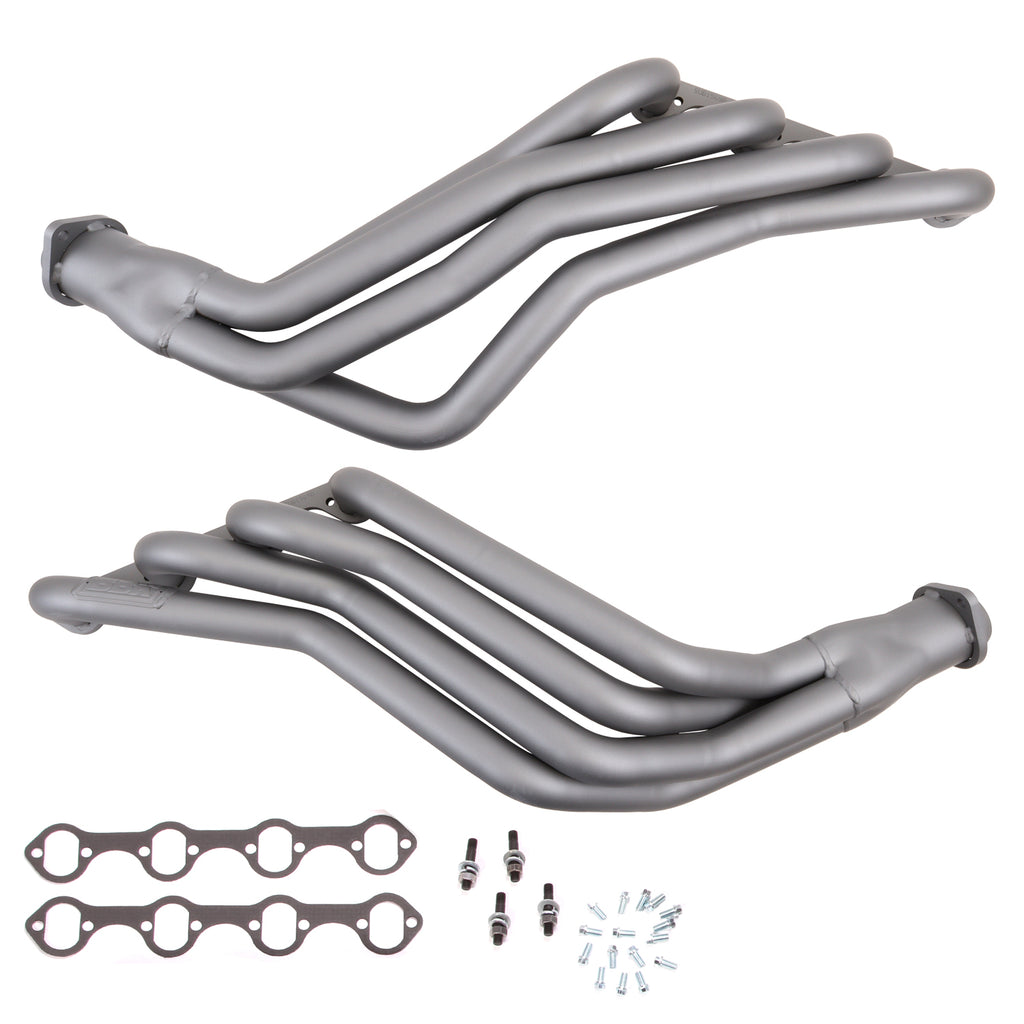 BBK Performance Parts 1569 1986-1993 MUSTANG 1-3/4 LONG TUBE 351W SWAP HEADERS (TITANIUM CERAMIC) for Select Ford Mustang