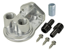 Load image into Gallery viewer, Derale 15708 Single Ports Up 1/2" NPT Filter Mount Kit for Select Dodge Ram