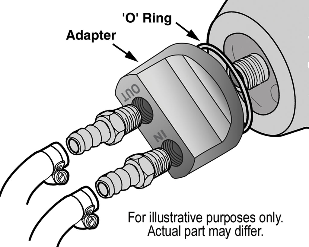 Derale 15725 Engine Oil Filter Relocation Kit, 1/2" NPT Ports w/ 22x1.5mm Engine Thread Size
