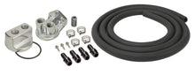 Load image into Gallery viewer, Derale 15725 Engine Oil Filter Relocation Kit, 1/2" NPT Ports w/ 22x1.5mm Engine Thread Size