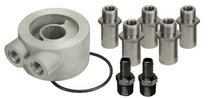Load image into Gallery viewer, Derale 15735 Non-Thermostatic Universal Sandwich Adapter Kit with 1/2" NPT Ports