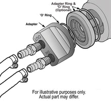 Load image into Gallery viewer, Derale 15747 Standard Universal Engine Spin On Adapter with 1/2" NPT Ports