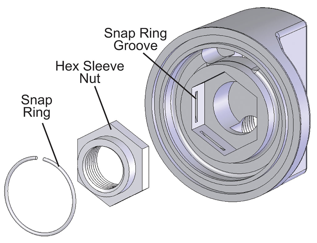 Derale 15780 Single Mount Univ Oil Fltr Reloc Kit, 1/2" NPT Side Ports, 3/4"-16 Filter Thread