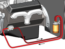 Load image into Gallery viewer, Derale 15781 Single Mount Univ Oil Filter Reloc Kit, 1/2" NPT Ports Up, 3/4"-16 Filter Thread