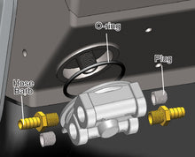 Load image into Gallery viewer, Derale 15781 Single Mount Univ Oil Filter Reloc Kit, 1/2" NPT Ports Up, 3/4"-16 Filter Thread