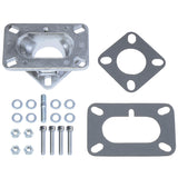 Trans-Dapt 2025 1-5/8 in. Tall, 2BBL Carb to 1BBL Manifold Carburetor Adapter -Cast Aluminum