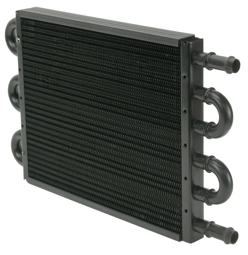 Derale 15831 6 Pass Econo-Cool Tube & Fin Replacement Cooler, 1/2" Barb Inlets