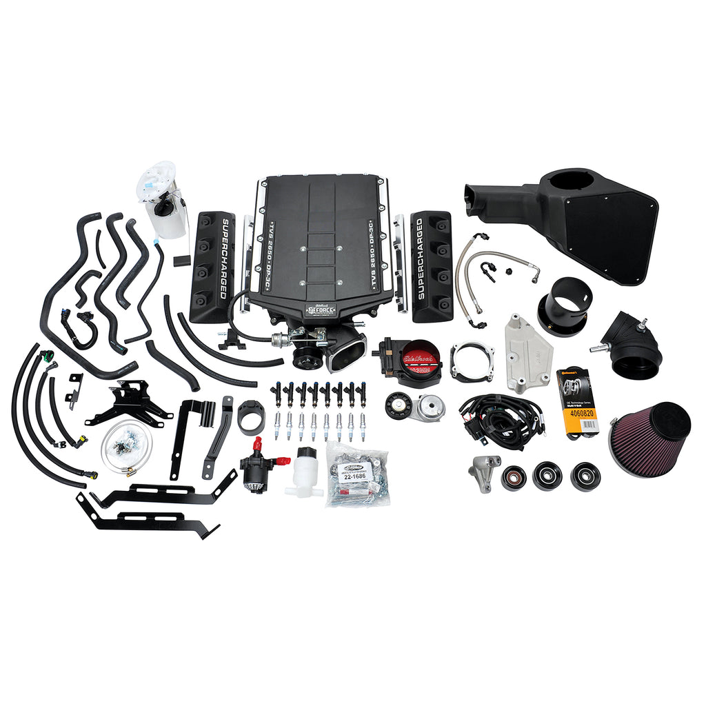 Edelbrock 158390 Supercharger Kit #148390 for 2015-17 Mustang Modular Nose 5.0L Stage 2, No Tuner for Select Ford Mustang