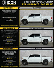Load image into Gallery viewer, ICON Vehicle Dynamics K53165 07-21 TUNDRA 1.63-3" STAGE 1 3.0 SUSPENSION SYSTEM for Select Toyota Tundra