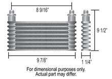 Load image into Gallery viewer, Derale 15851 13 Row Atomic-Cool Plate &amp; Fin Replacement Oil Cooler, -8AN