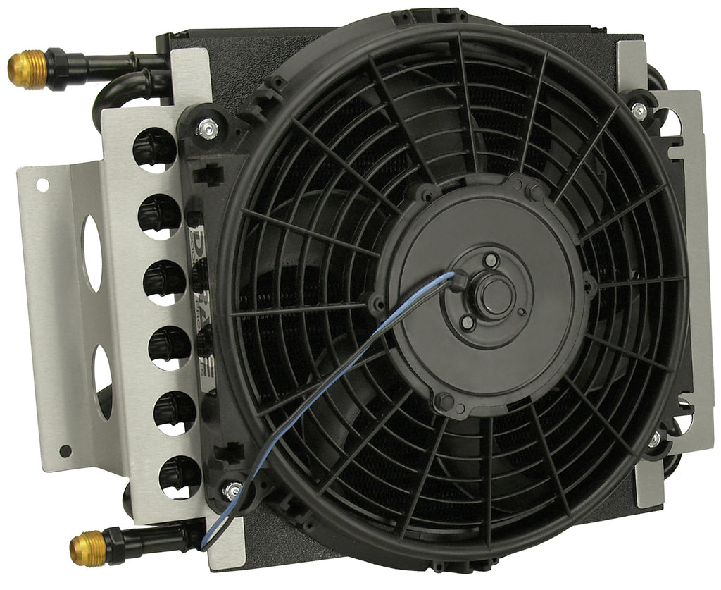 Derale 15900 16 Pass Electra-Cool Remote Transmission Cooler Kit, -8AN Inlets for Select Dodge B200