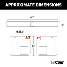 Load image into Gallery viewer, CURT 15901 Universal Weld-On Trailer Hitch, 2" Receiver (18" to 43" Frames, 3-1/8" Drop)