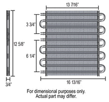 Load image into Gallery viewer, Derale 15902 4 &amp; 6 Pass Dual Circuit Tube&amp;Fin Cooler, 11/32" &amp; 1/2" Barb