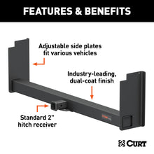 Load image into Gallery viewer, CURT 15903 Universal Weld-On Trailer Hitch, 2" Receiver (18" to 60" Frames, 11-1/2" Drop)