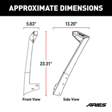 Load image into Gallery viewer, ARIES 15911 Jeep JK Roof Light Mounting Brackets for Select Jeep Wrangler