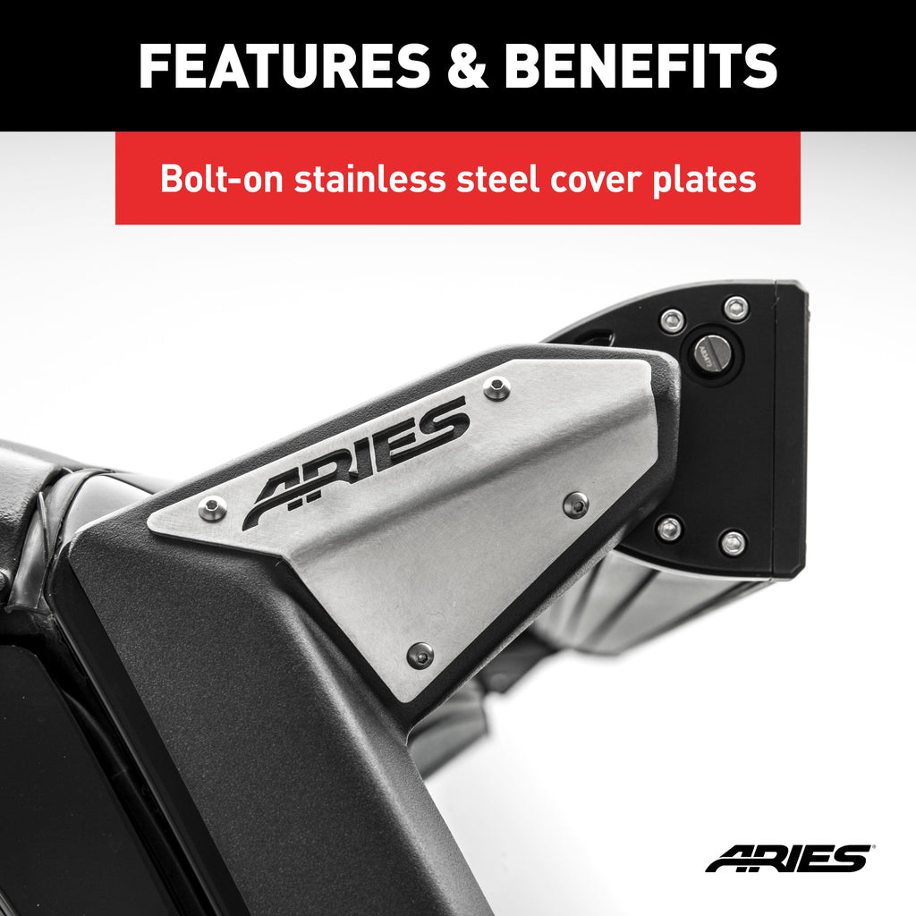ARIES 15911 Jeep JK Roof Light Mounting Brackets for Select Jeep Wrangler