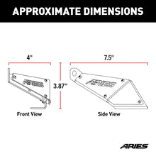 Load image into Gallery viewer, ARIES 15912 Jeep JK Hood Light Mounting Brackets for Select Jeep Wrangler