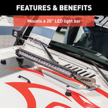 Load image into Gallery viewer, ARIES 15912 Jeep JK Hood Light Mounting Brackets for Select Jeep Wrangler