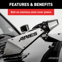 Load image into Gallery viewer, ARIES 15912 Jeep JK Hood Light Mounting Brackets for Select Jeep Wrangler