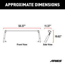 Load image into Gallery viewer, ARIES 15916 Jeep TJ Roof Light Mounting Brackets &amp; Crossbar for Select Jeep Wrangler