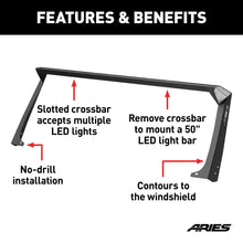 Load image into Gallery viewer, ARIES 15916 Jeep TJ Roof Light Mounting Brackets &amp; Crossbar for Select Jeep Wrangler