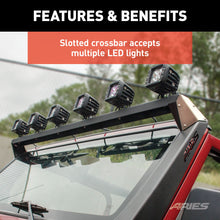 Load image into Gallery viewer, ARIES 15916 Jeep TJ Roof Light Mounting Brackets &amp; Crossbar for Select Jeep Wrangler