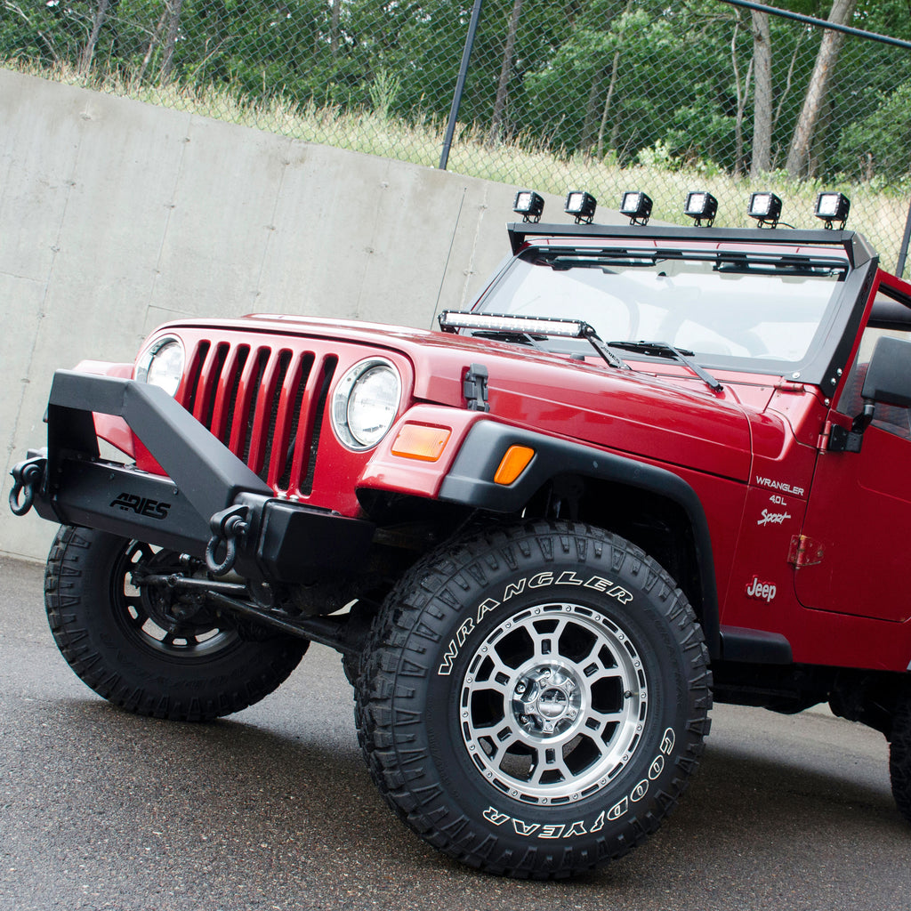 ARIES 15916 Jeep TJ Roof Light Mounting Brackets & Crossbar for Select Jeep Wrangler