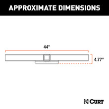 Load image into Gallery viewer, CURT 15920 44" Universal Weld-On Hitch Center Section, 2" Receiver (No Side Plates)