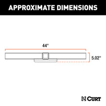 Load image into Gallery viewer, CURT 15921 44" Universal Weld-On Hitch Center Section, 2-1/2" Receiver (No Side Plates)